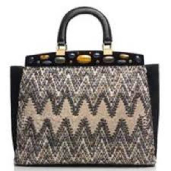 NWT Tory Burch Attersee Chevron Satchel - Picture 13 of 13